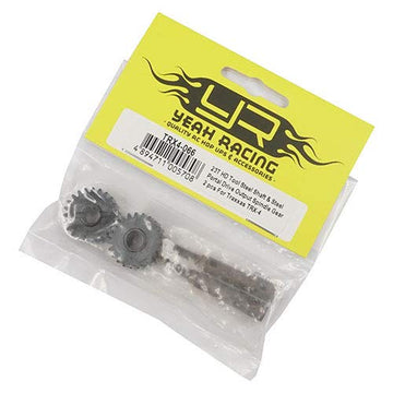 Yeah Racing 23T Hd Tool Steel Shaft & Steel Portal Drive Output Spindle Gear 2Pcs For Traxxas Trx-4#Trx4-066