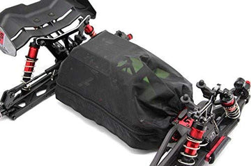 Raidenracing Chassis Dirt Dust Resist Guard Cover for 1/8 Arrma Outcast & Typhon 3S, Black, Nylon, Model 1208SZRIO4T