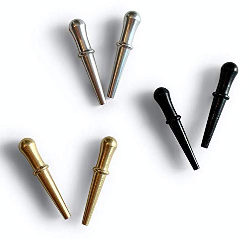 enhanced Metal Cribbage Pegs (6 Pack) | Made in The USA | Tariff Free