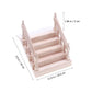 Miniature Dollhouse Wooden Staircase With Handrail, Diy Unpainted Mini Stairs For 1/12 Scale Dollhouse Furniture, Micro Landscap