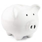 Pink Piggy Bank,Ceramic Money Piggy Bank Kids (White)