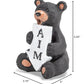 Black Bear Bathroom Decor Toilet Tank Topper Figurine - Aim