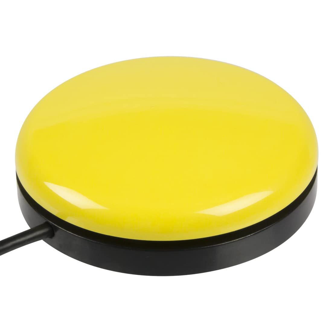 AbleNet Buddy Button Switch Yellow - Assistive Technology Interactive Switch for Communication and Accessible Play - Product# 57