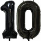 CollectiveMed. Number Foil Balloon 16 Inch  Black Colour (BLACK10)