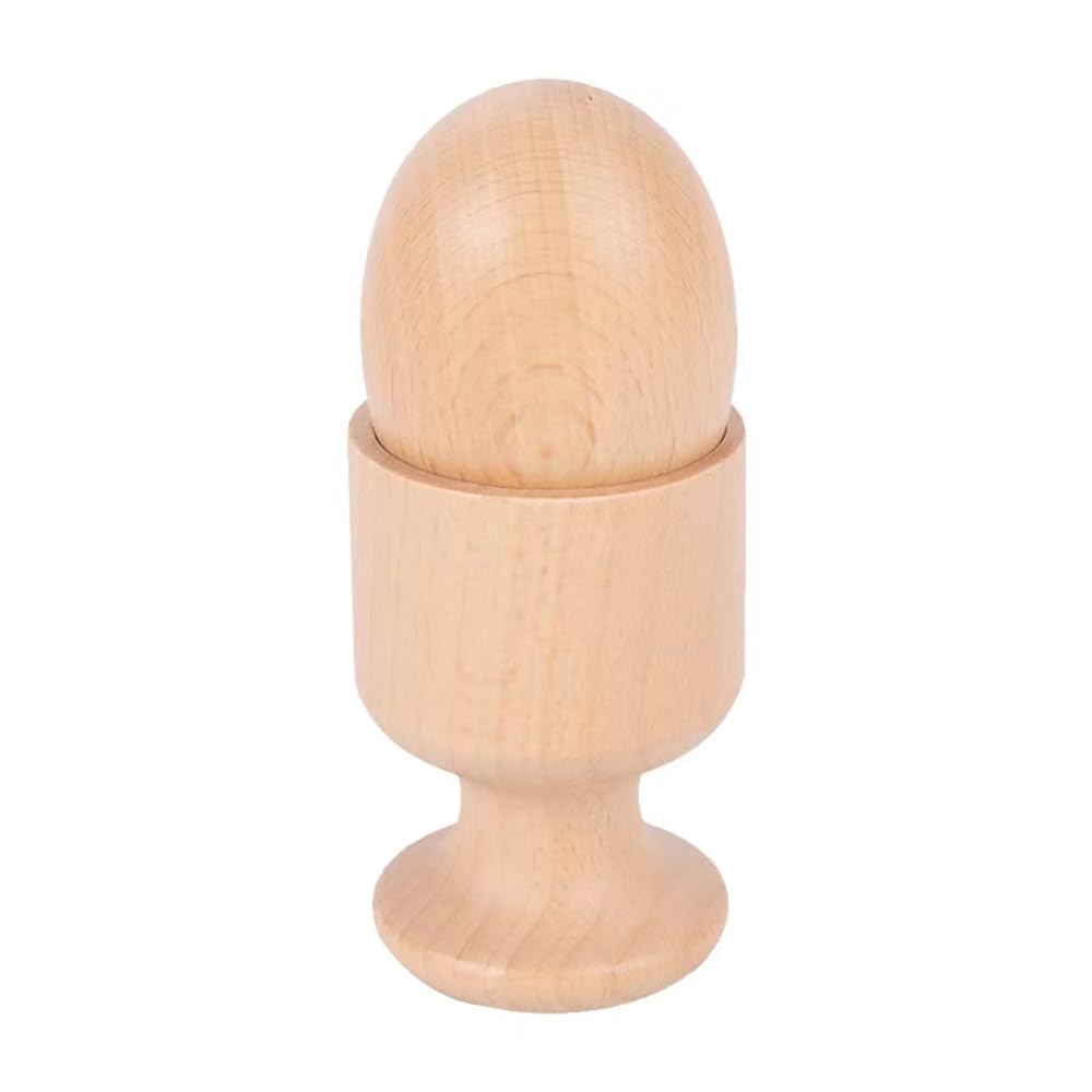 Je Joue Montessori Materials Wooden Egg With Cup For Toddler Toy