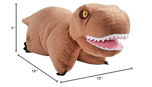 Pillow Pets Jurassic World Trex Dinosaur, 16' Stuffed Animal Plush Dino