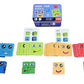 BSB Prime  Crazy Face Puzzle Game for Kids  Smiley Emoji Wooden Blocks with 72 Challenge Cards  Educational Emotion Recogniti