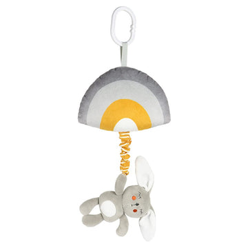 Blublu Park Baby Hanging Rattle Toys, Baby Lullaby Pull Musical, Soft Plush Early Development Stroller Car Toys With Squeaker Fo