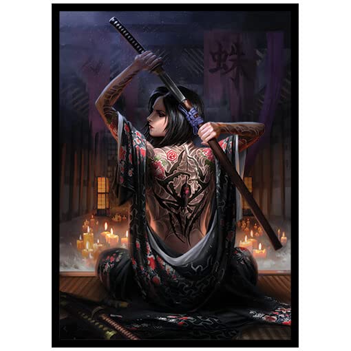 Fantasy North - Spider - 100 Smooth Matte Tcg Trading Card Sleeves - Fits Magic Mtg Commander Pokemon And Other Card Games - Playing Card Sleeves