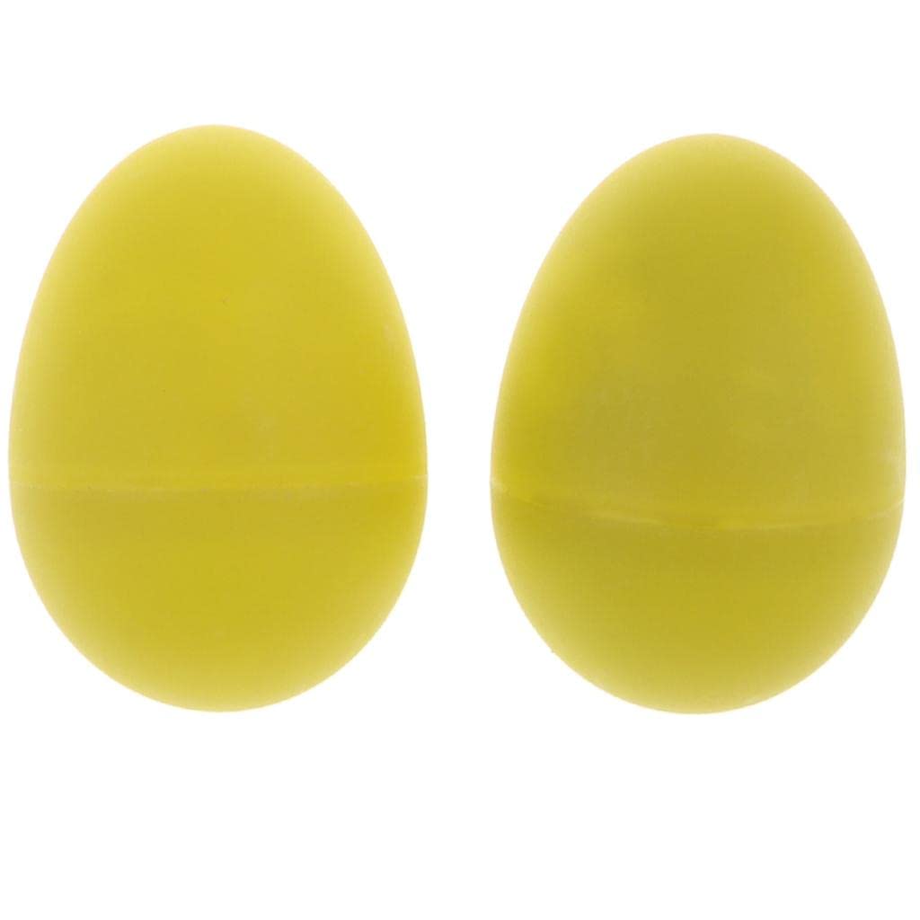 Loom Tree 1 Pair Of Percussion Musical Egg Shakers Egg Maracas Kids Toy Frosted Yellow | Educational | Other Educational Toys