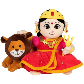 PandaS Box Mantra Chanting Devi Durga (26 Cm) | Musical Soft Plush Toy | Best Gift For Infants, Toddlers & Babies