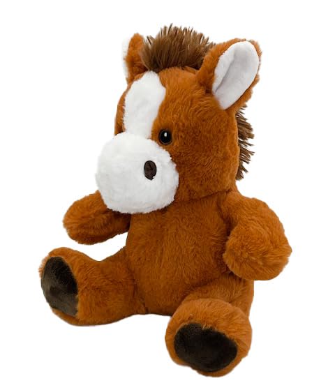 Anico 10' Plush Brown Horse With Embroidered Eyes