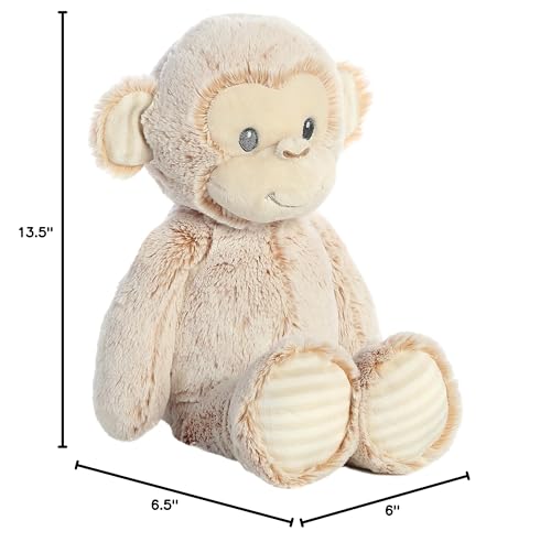 Aurora® Adorable Cuddlers™ Marlow Monkey™ Baby Stuffed Animal - Security And Sleep Aid - Comforting Companion - Brown 14 Inches