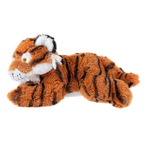 Wild Republic Ecokins Mini Tiger Stuffed Animal 8 Inch, Eco Friendly Gifts For Kids, Plush Toy, Handcrafted Using 7 Recycled Plastic Water Bottles