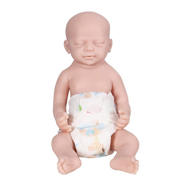 Aisite Full Silicone Reborn Baby Dolls - 18 Inch Unpainted Baby Doll Boy, Christmas&Birthday Gifts, Suitable For 3+