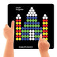 Play Panda Magnetic Puzzles : Circles With 250 Colorful Magnets, Magnetic Board, 100 Puzzles And Display Stand