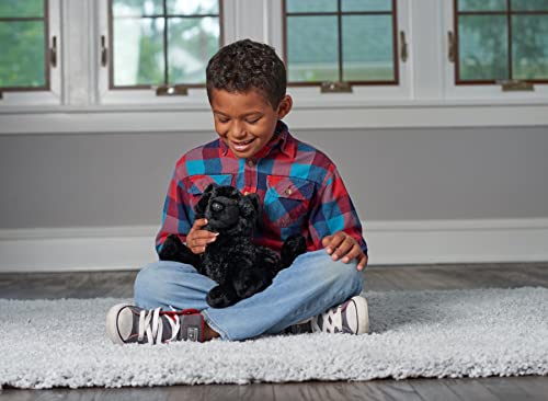 Wild Republic Wolf Plush Toy - Black 12" Stuffed Animal, Kids Gifts, Cotton Model 23075