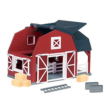 Terra by Battat Wooden Animal Barn Toy Set  20 Pieces Farm Animals & Play Fence for Toddlers, One Size, Wood