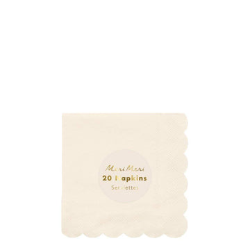 Meri Meri Cream Small Napkins