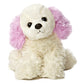 Aurora® Adorable Mini Flopsie™ Chloe™ Stuffed Animal - Playful Ease - Timeless Companions - White 8 Inches