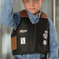 M & F Western Kids' Bull Rider Play Vest 2-10 Years, Black, X-Large