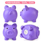 Pjdrllc Large Piggy Bank, Unbreakable Plastic Money Bank, Coin Bank For Girls And Boys, Large Size Piggy Banks, Practical Gifts For Birthday, Easter, Christmas (Purple)