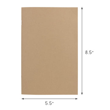 Hygloss Blank Books 5.5 X 8.5 Inches - 20 Pack - Kraft Color Paperback For Drawing & Writing - Empty Books For Journaling, Sketc