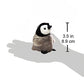 Folkmanis Mini Emperor Penguin Baby Finger Puppet Gray-Blue, 1 Ea