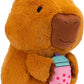 Russ 14-Inch Capybara with Boba Plush - Ultrasoft Official Jazwares Plush Toy, Perfect Gift for Kids and Collectors
