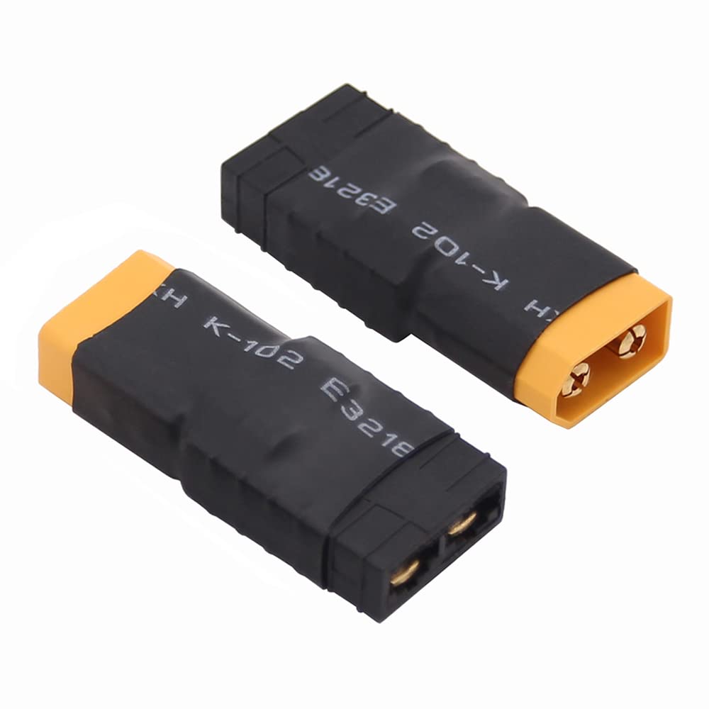 Rflaueo 4Pcs Compatible With Trx To Xt60 Male Female Rc Connector Adapter(E19-4)