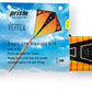 Prism Kite Technology Vertex High Flying Diamond Kite with 10' Long Triple Streamer Tail, Infrared