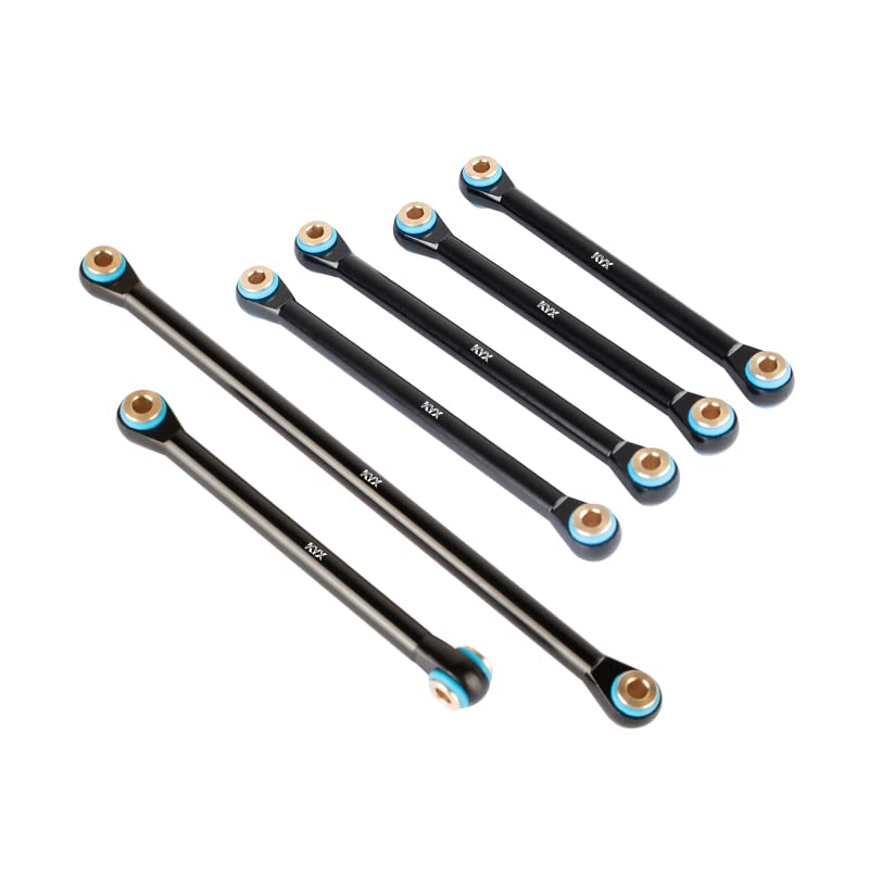 KYX Racing CNC Machined Aluminum Link Set Linkages Upgrades Parts Accessories for 1/18 RC Car Axial Capra UTB18