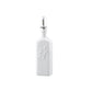 Hic Kitchen Oil Bottle, Square, Fine White Porcelain