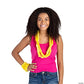 Fun Express Yellow Plastic Leis (Bulk Set of 50) School Spirit, Luau and Tropical Party Supplies