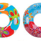 Intex Groovy Color Inflatable Flower Transparent Tube Raft (Set Of 2) | 58263Ep - Colors May Vary