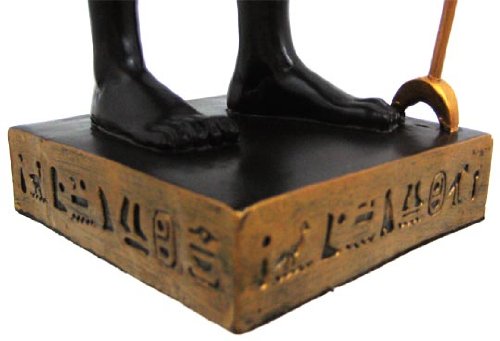 Ptc 11.88 Inch Gold And Black Color Egyptian Anubis Dog Standing Figurine