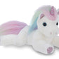 Bearington Rainbow Shimmers The White Unicorn Plush, 17 Inch Unicorn Stuffed Animal
