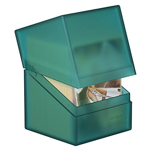 Ultimate Guard Boulder 100+ Classic, Deck Case For 100 Double-Sleeved Tcg Cards, Malachite, Secure & Durable Storage For Trading Card Games, Soft-Touch Finish