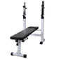 vidaXL Black Fitness Workout Bench - Adjustable and Space-Efficient Weight Bench - Steel Construction for Home or Office - Max U
