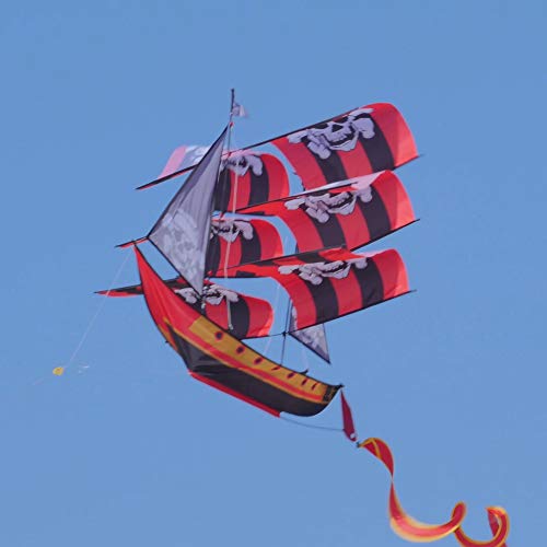 Windnsun Super Size 3D Nylon Pirate Ship Kite, 37 Inches Tall