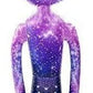 HAPPY DEALS ~ Galaxy Space Alien Inflate | 3 Feet | One Pc | UFO Blow Up Decoration Toy