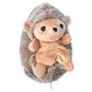 DILLY DUDU 20CM Plush Hedgehog Stuffed Animal, Soft Brown Toy Gift for Children & Girlfriend, 8 Inches