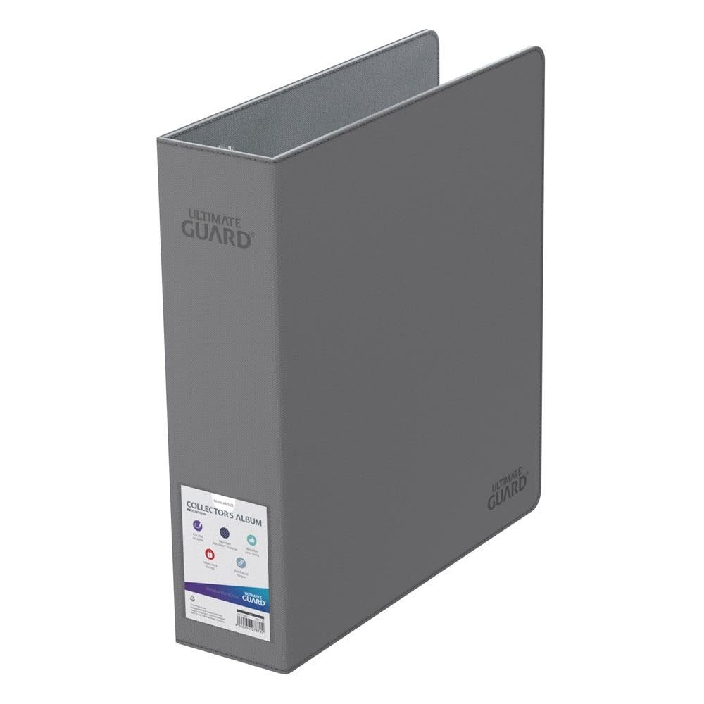 Ultimate Guard Collector'S Album | Trading Card Collection Binder With Grey Xenoskin Cover & Reinforced 3 Heavy Duty D-Ring | Pe