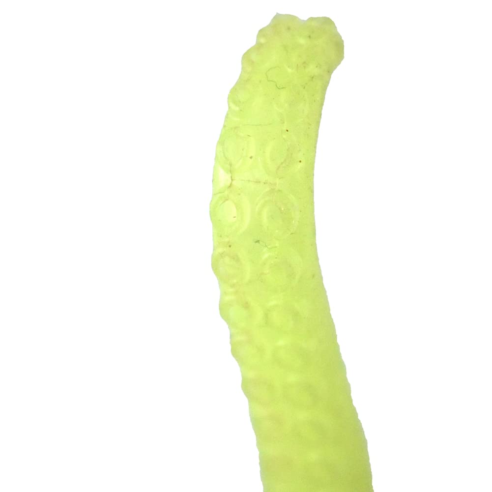 Silicone Finger Tentacle Puppets Glow-In-The-Dark (Yellow, 10)