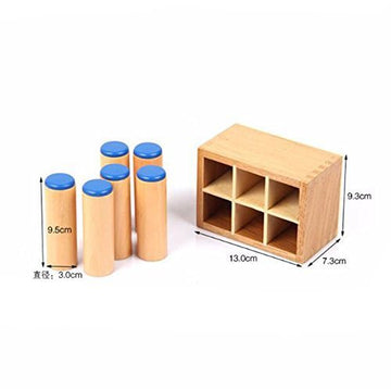 Yhzan New Montessori Sensorial Auditory Material Sound Bottles - Sound Cylinders Sound Boxes Kids Educational Toys