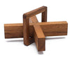 Mysterious X: 7.7 Giant Wooden 3D Brain Teaser for mature-themeds/Wood Disentanglement Game - enhanced Handmade Gift