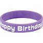 Really Good Stuff Happy Birthday from Your Teacher Silicone Bracelets - Set of 24 - Classroom and Teacher Must Haves, Student Gi