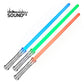 FlashingBlinkyLights LED Light Up Futuristic Saber decorative replica blade Toy Weapon with Motion Activated Sound (2-Pack)