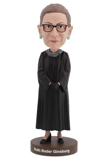 Royal Bobbles Ruth Bader Ginsburg Bobblehead - Premium Polyresin, Lifelike Detail, Unique Serial Number, Multicolor, Model 68267