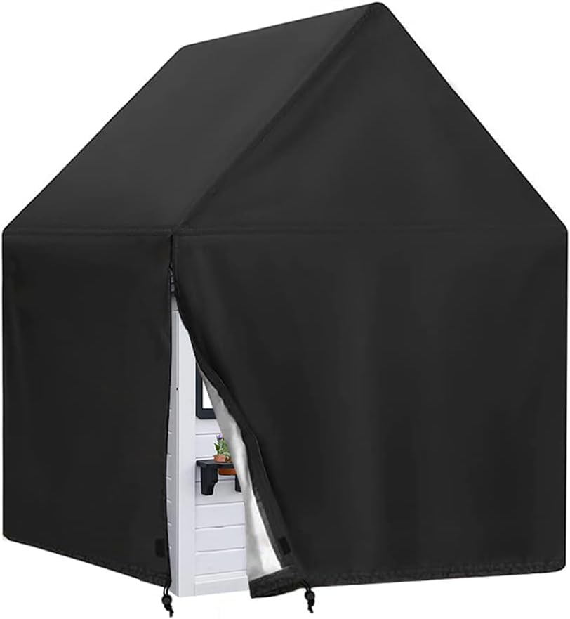 Yolaka Outdoor Cover Fit For Kids Sweetwater Wooden Playhouse L57.1'' X W57.1'' X H63''/48'' All Weather Protector